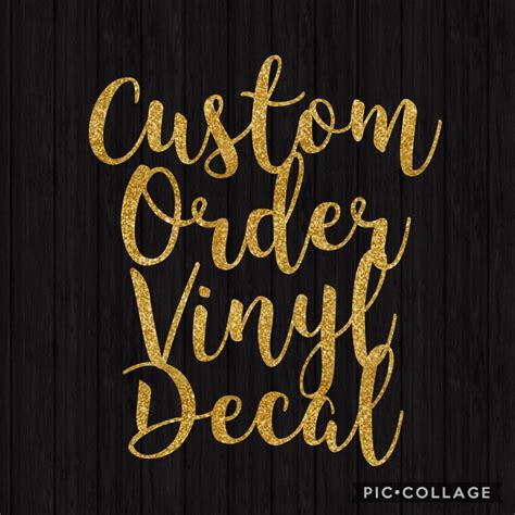 CUSTOM Vinyl Decals-Wall/Car Decals-Vinyl CutOuts-Die Cut | Etsy