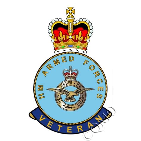 Raf Royal Air Force Hm Armed Forces Veterans Sticker