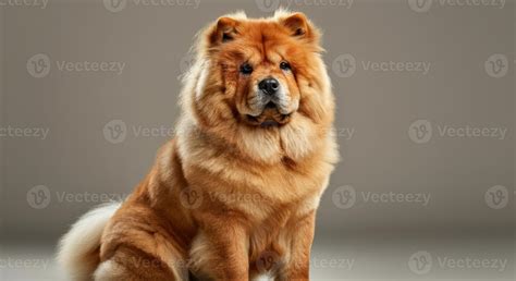 Regal chow chow dog portrait - fluffy lion-like appearance for pet