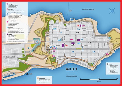 Valletta Tourist Map