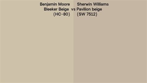 Benjamin Moore Bleeker Beige Hc 80 Vs Sherwin Williams Pavilion Beige