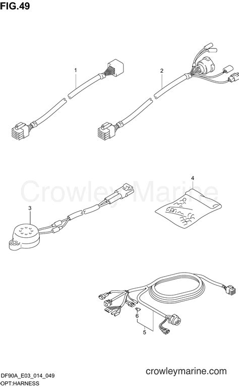 Opt Harness Serial Range Four Stroke Outboard Df A
