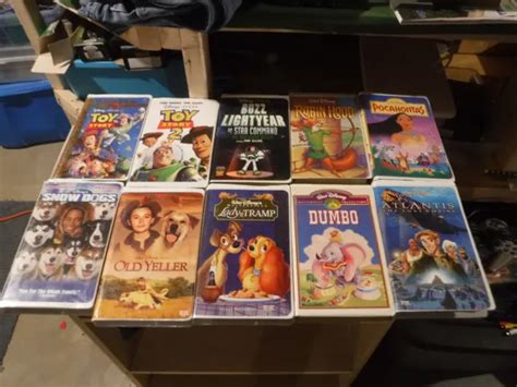 Lot De Cassettes Vhs Walt Disney Toy Story Dumbo Pocahontas