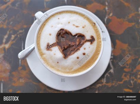 Cup Latte Heart Art Image And Photo Free Trial Bigstock