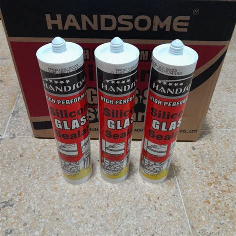 Jual Handsome Silicone Sealant Botol Lem Kaca Aquarium Silikon