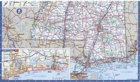 Large Detailed Roads And Highways Map Of Mississippi State Mapdome Images