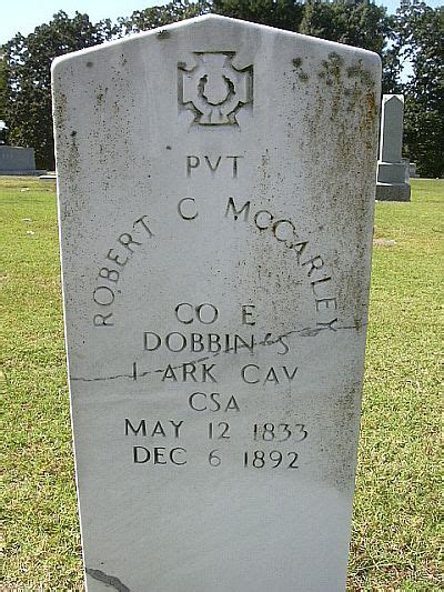 Robert C McCarley 1833 1892 Find A Grave Memorial