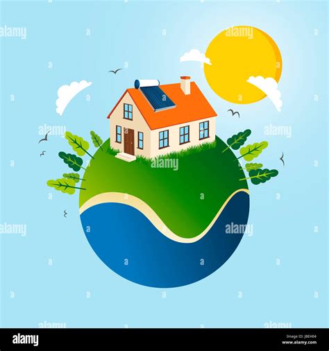 Cartoon illustration energy solar panel hi-res stock photography and ...