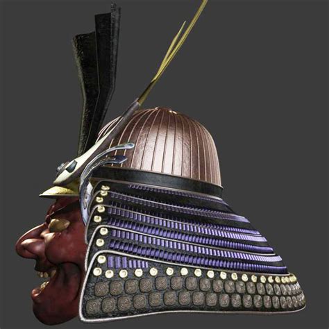 Oni Samurai Helmet 3D model | CGTrader