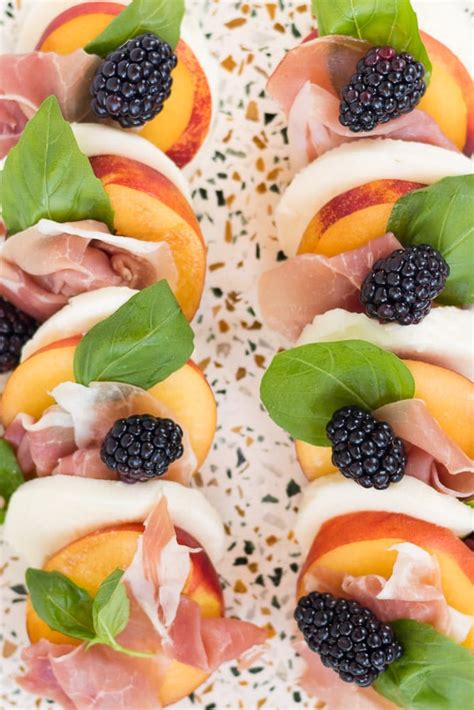 A Unique Caprese Salad Recipe Thats Just Peachy Peach And Prosciutto