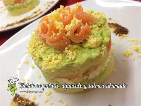 Timbal De Patata Aguacate Y Salm N Ahumado Salmon Ahumado Recetas