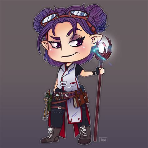 [art] By Luizacosplay On Facebook Meet Dizzy My New Gnome Inventor Wizard R Dnd