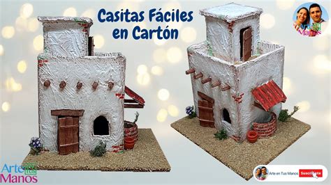 C Mo Hacer Casas En Cart N Para Pesebres Belenes Tutorial C Arte En