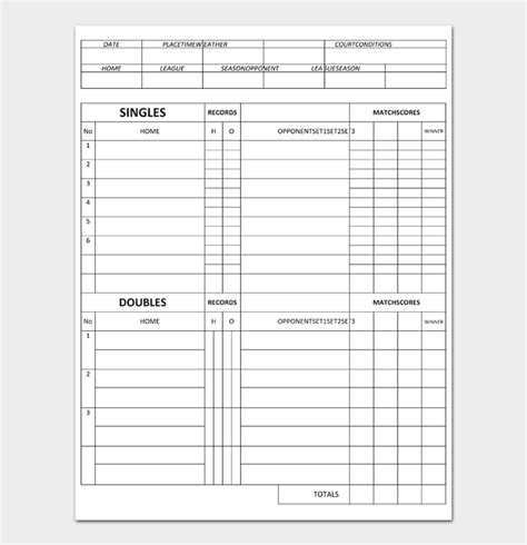 Printable Bowling Score Sheet Templates And Examples Off