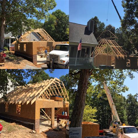 Framing Underway For Detached Garage Detached Garage Under