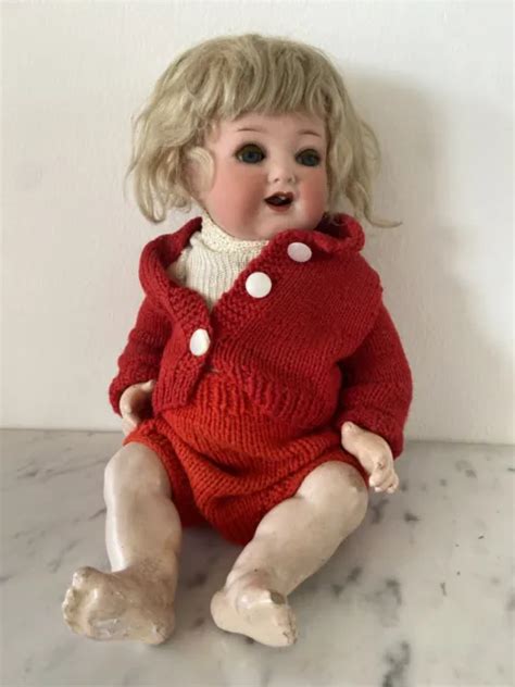 Poup E Allemande Old Doll T Te En Porcelaine Made In Germany Heubach