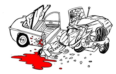 Car Accident Sketch at PaintingValley.com | Explore collection of Car ...