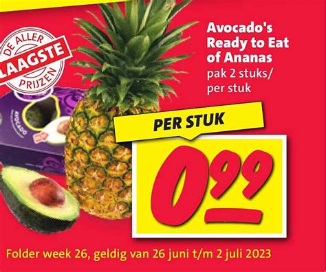 Avocado S Ready To Eat Of Ananas Aanbieding Bij Nettorama 1Folders Nl