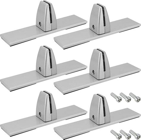 FUNSUEI 6 PCS Sneeze Guard Clamp Bracket Desk Panel Clamp Sneeze