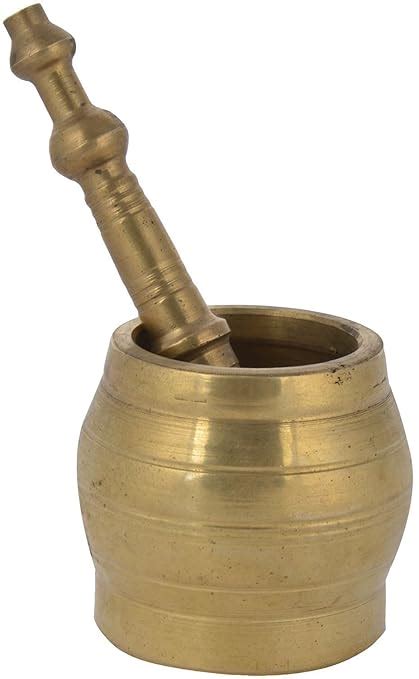 Buy Paatra Brass Khalbatta Mortar And Pestle Khal Dasta Ural Set Imam