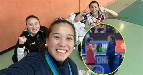 Không có HLV ở bên hot girl cầu lông Việt Nam được tay vợt Mỹ cổ vũ hỗ trợ trên đường vào