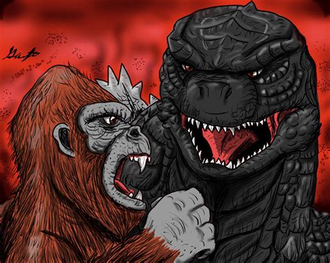 Godzilla Vs Kong Colored By Gojira Kun92 On Deviantart