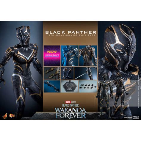 Hot Toys Black Panther Black Panther Wakanda Forever Movie Masterpiece 1 6 Figurine