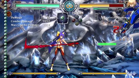 Blazblue Central Fiction Mai Combo Video Youtube