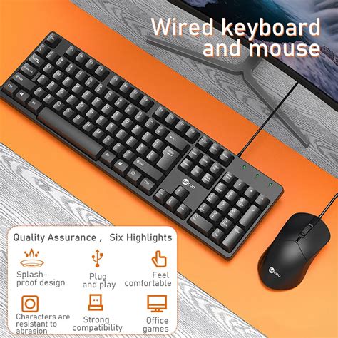 Lenovo Lecoo Cm Wired Home Office Keyboard And Mouse Combo Set