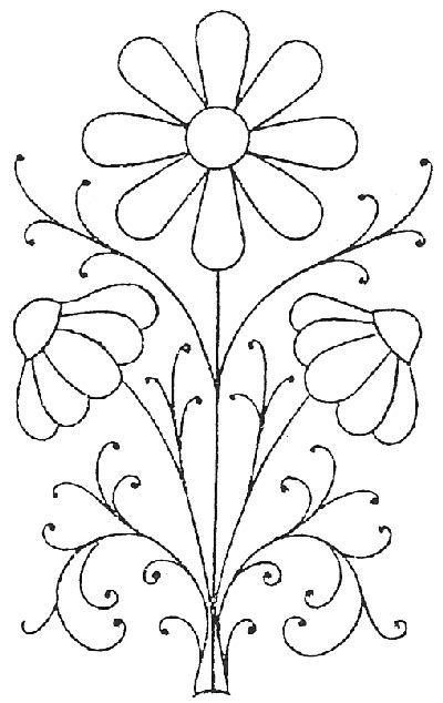 Embroidery Pattern Pretty Daisies NeedlenThread