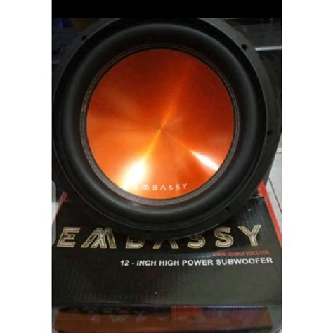 Jual SUBWOOFER EMBASSY EW 126 1000 WATT DOUBLE COIL Shopee Indonesia