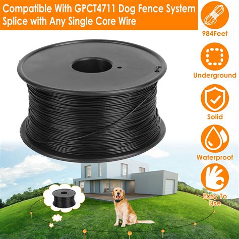 Moclever Underground Dog Fence Wire, 984ft Boundary Wire for Dog Fence System, Black - Walmart.com