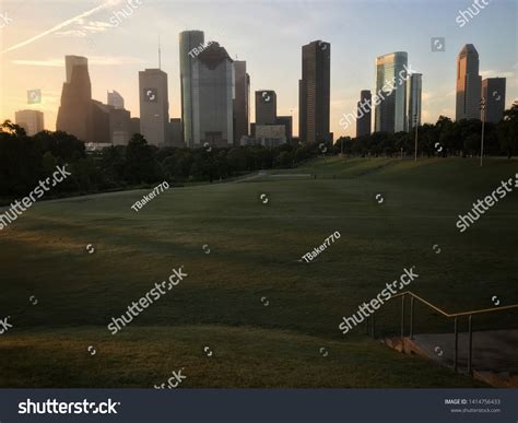 Houston Skyline Sunrise Stock Photo 1414756433 | Shutterstock