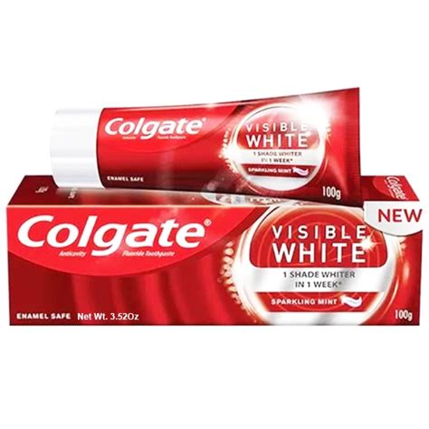 Colgate Toothpaste 100g 352oz Visible White Oral Care