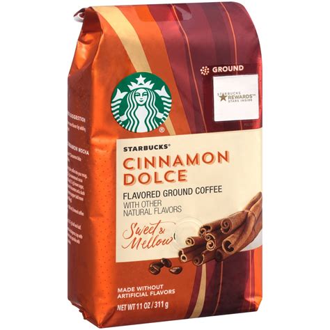 Starbucks Ground Coffee Cinnamon Dolce Flavored Coffee Naturally