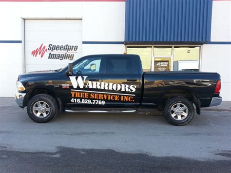 Another Truck Wrap Done By Speedpro Imaging Oshawa For Warriors Tree