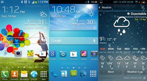 Galaxy S4 Launcher And Accuweather Widget For All Android Devices