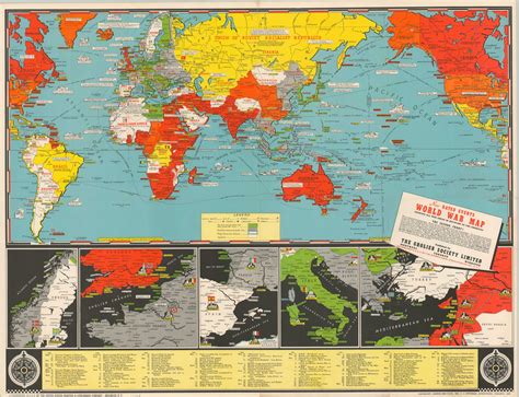 New Dated Events War Map - 4th Edition - Curtis Wright Maps