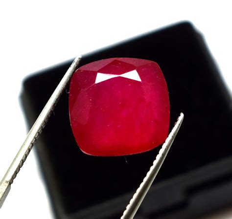 Loose Gemstone Bixbite Red Beryl Natural Cushion Cut Ct Etsy