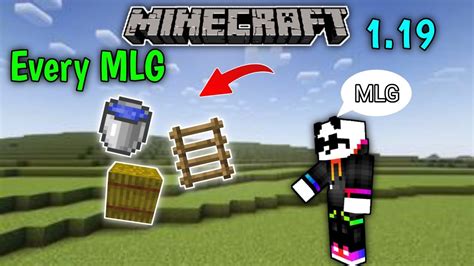 I Did Every Mlg In Minecraft Minecraft Mlg Minecraft Hardest Mlg