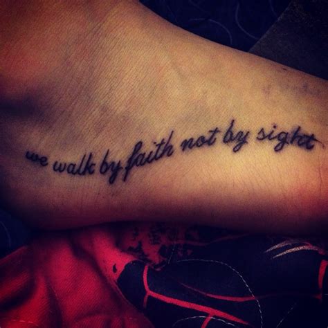 We Walk By Faith Not By Sight Tattoo Flowerfashiondesigndrawing