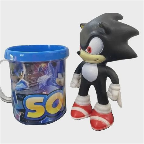 Boneco Sonic Shadow Figure Caneca Personalizada No Shoptime