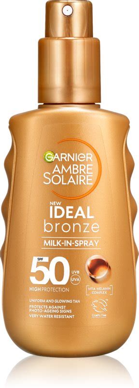 Garnier Ambre Solaire Ideal Bronze loção solar em spray para corpo