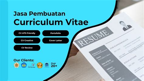 Jasa Pembuatan CV Curriculum Vitae ATS Friendly 1 Hari Jadi Secara