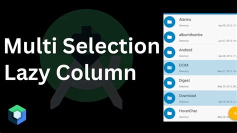 Multi Selection In Lazy Column Jetpack Compose Android Studio YouTube