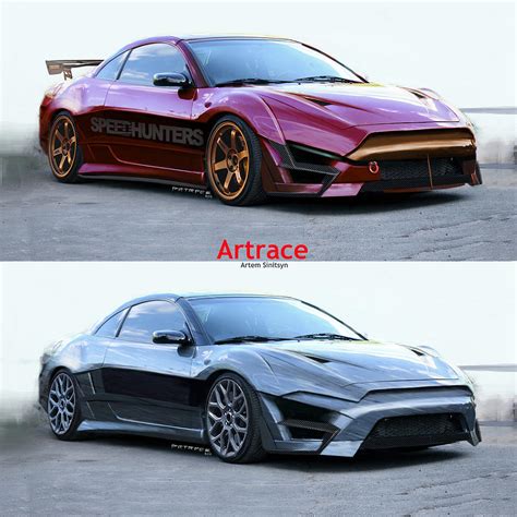 Mitsubishi Eclipse custom. Digital Art by Artem Sinitsyn - Fine Art America