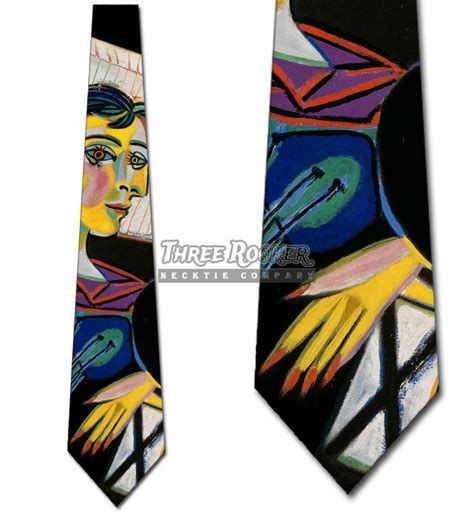 Picasso Dora Maar Necktie Mens Art Tie Portrait Abstract Neck Ties Nwt