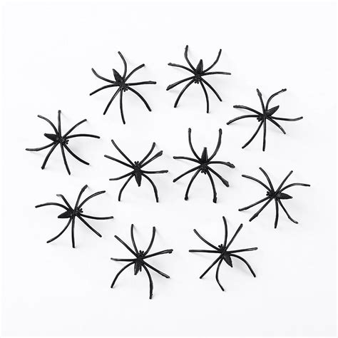 60 90 120pcs Realistic Plastic Spiders 3 Sizes Small Spider Toys Black