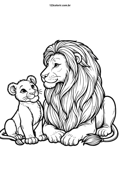 Leao Desenhos Para Colorir - 9