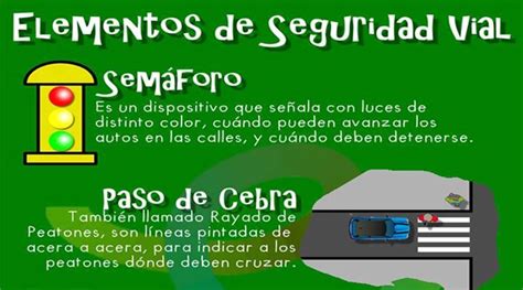 Infograf A Elementos De Seguridad Vial